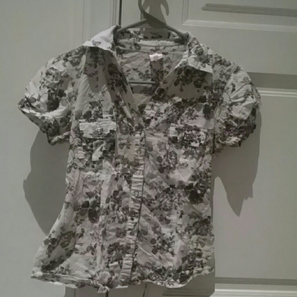 Flower summer blouse